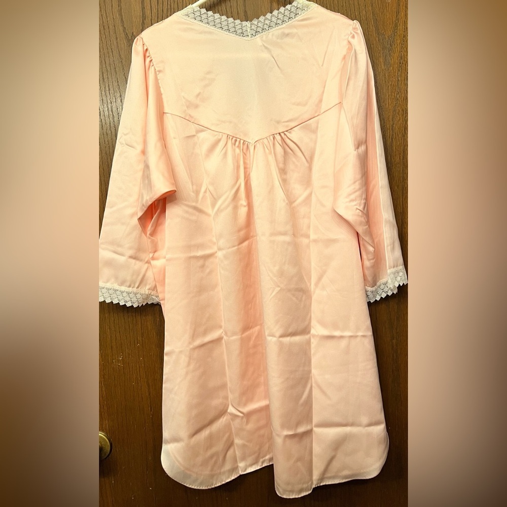 NWT Vtg 1970s Christian Dior Soft Pink Satin Look Lingerie Lace Details - Picture 5 of 13